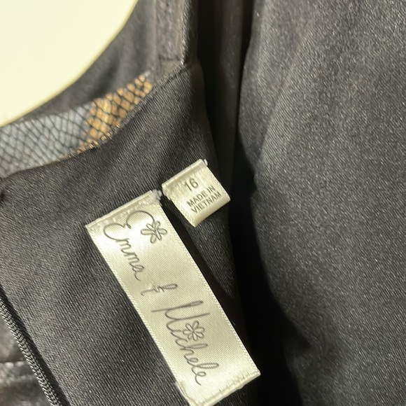 Emma & Michele Reptile Snake Print Sleeveless Dress - Picture 8 of 10